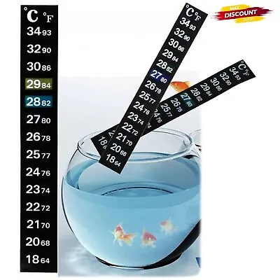 £2.99 • Buy Digital Aquarium Fish Tank Thermometer Temperature Gauge Window Sticker