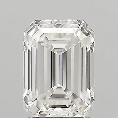 Emerald Cut IGI Certified F VS1 LabGrown Man Made Diamond 1.84 Carat • $4777