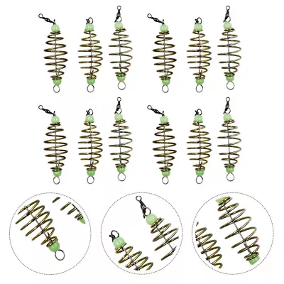 12PCS Inline Method Feeder Spring Carp Feeder Spring Fishing Feeder Bait Carp • $6.84