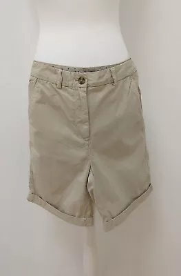 Ladies 100% Cotton Chino Shorts Ex M&S Collection Pink Navy Sand • £11.95