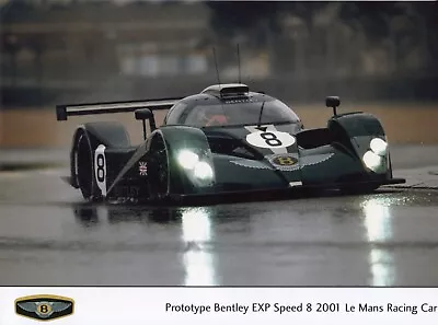 Bentley Exp Speed 8 2001 Le Mans 24 Hours Racing Car Original Period Press Photo • £9.99