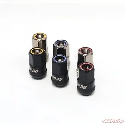 Wheel Mate Muteki HR38 Hyper Race 38mm Open End Lug Kit - Black / Blue • $94.50