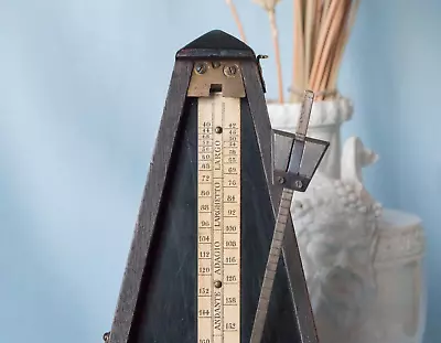 Maelzel Paquet Metronome 1865 Original French Perfect GIft Antique Mechanical Vi • $490.57