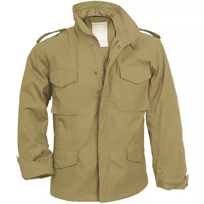 Surplus M65 Jacket Combat Winter Army Classic Parka Liner Casual Mens Coat Beige • $106.95