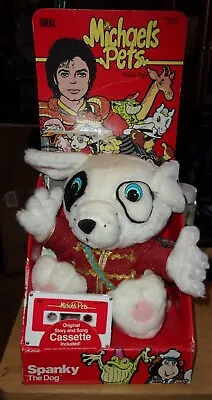 1987 Ideal Michael's Jackson Pets Spanky The Dog With Cassette And Box • $150