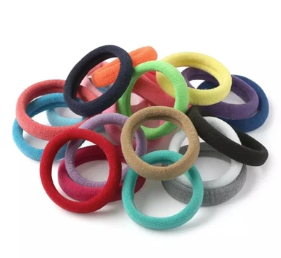 $3.99 • Buy 10x/30x Thick Spandex Elastic Hair Ties Womens Ponytail Girls School Hair Bands