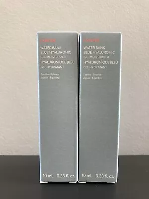 Laneige Water Bank Blue Hyaluronic Gel Moisturizer 10ml X 2 (20ml) Mini Sz BNIB • £10.99