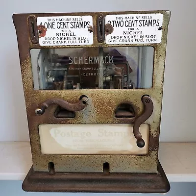 Vintage Schermack Double Hand Crank Stamp Machine -  • $525