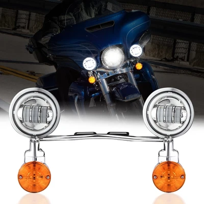 $179.99 • Buy LED Passing Turn Signal Light Bar For Yamaha V Star 650 950 1100 Custom Classic