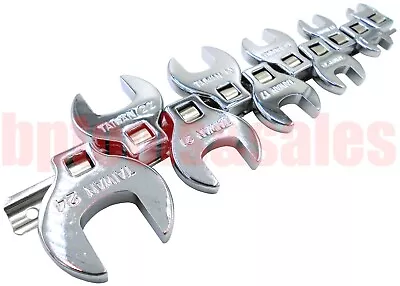 10pc 3/8  DR. (METRIC) Crowfoot Wrench Set W/ Snap-on Snap-off Storage Rail • $23.99