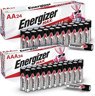 Energizer Energizer Max Aa+aaa Batteries 48 Count Combo Pack 24 AA + 24 AAA... • $26.35