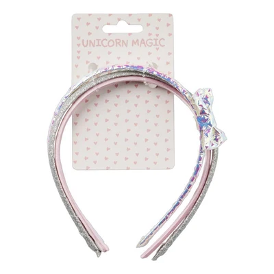 NEW Unicorn Magic Headband Shimmer Bow 3 Pack By Spotlight • $5.50