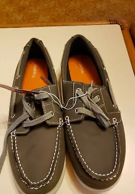 New With Tags Merona Size 9 Ted Grey Men's Boat Shoes • $20