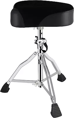 Drum Throne Drum Seat Height AdjustablePadded Drum Stools Motorcycle Style Drum • $91.88