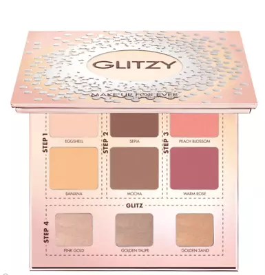 Make Up For Ever GLITZY Palette - HIGHLIGHT SCULPT AND BLUSH NIB • $61.99