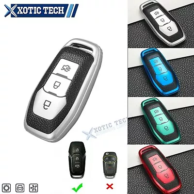 TPU Leather Full Seal Key Fob Cover Case For Ford F-150 Mustang Fusion Explorer • $12.88