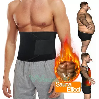 Men's Waist Trainer Corset Sauna Sport Yoga Slimmer Belt Weight Loss Body Shaper • $10.25