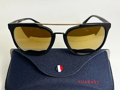 NEW !~Vuarnet VL 1604 0001 2124  Pure Brown Gold Flash Sunglasses New In Box! • $195