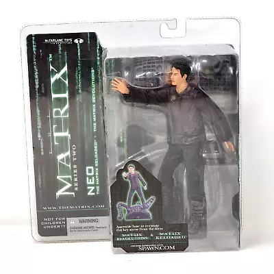 McFarlane Toys The Matrix Series Two Reloaded Neo Action Figure Vintage 2003 • $14.99