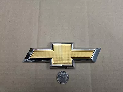 Chevy OEM Gold & Chrome Bowtie Bow Tie 6.5  Emblem Badge Logo Nameplate Name  • $14.99