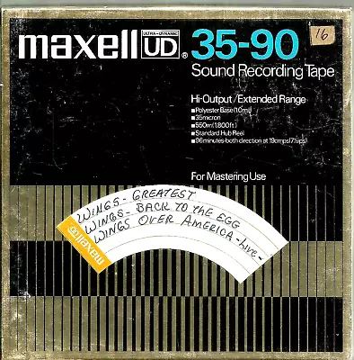 Maxell 35-90 Reel-to-Reel Tape - Recorded #16 • $21.99