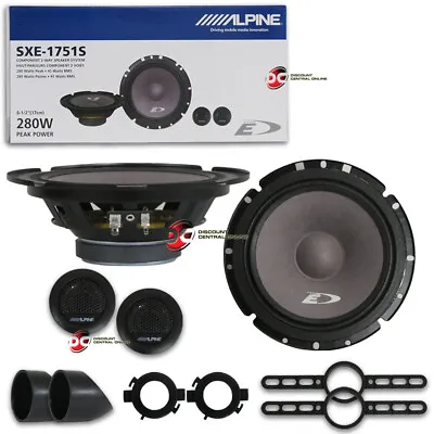 New Alpine 6.5  2-way Car Audio Shallow Mount Component Speaker System Pair • $49