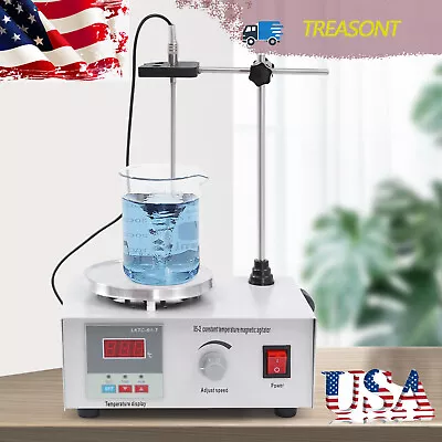 NEW Digital Magnetic Stirrer Lab Hotplate Mixer Stir Bar W/ Heating Plate 2000ml • $60