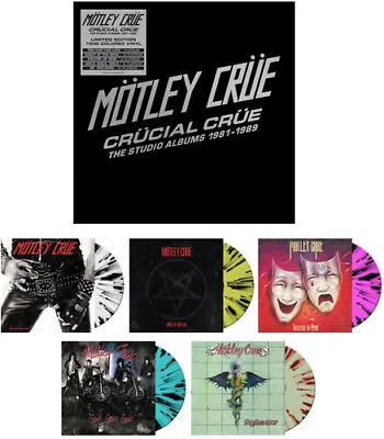 Motley Crue - Crucial Crue: The Studio Albums 1981-1989 [New Vinyl LP] Colored V • $135.95