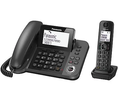 Panasonic KX-TGF320E Corded & Cordless Phone Combo Home Office Answer Machine • £69.99