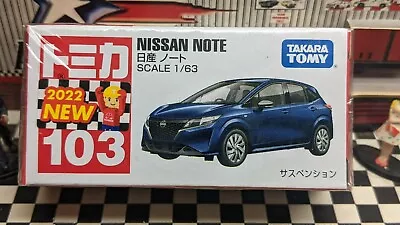 Tomica #103 Nissan Note  1/63 Scale New In Box [wyl] Usa Stock!!! • $6.99