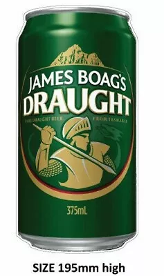 James Boag Beer Can  Stickers  Camping Trailer Bar Fridge • $4.95