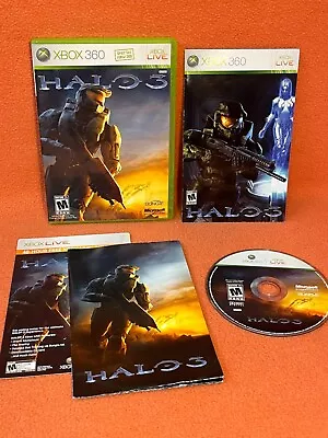 HALO 3 Microsoft XBOX 360 Game Live Inserts Complete! • $11.97