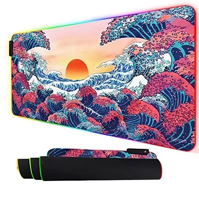 RGB Gaming Mouse Pad Large Extended Soft Led Mice Pad With 10 Lighting Modes ... • $34.81