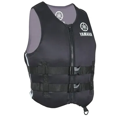 Yamaha OEM Neoprene Life Jacket MAR-19VVN-BK-XL Black W/ Yamaha Logo Front/Back • $151.55