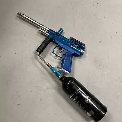 Spyder Victor 2 II Blue Paintball Gun Empty Pure Energy 20oz CO2 Tank Untest LN • $60