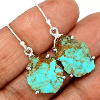 Natural Mexican Turquoise 925 Sterling Silver Earrings Jewelry CE30102 • $11.99