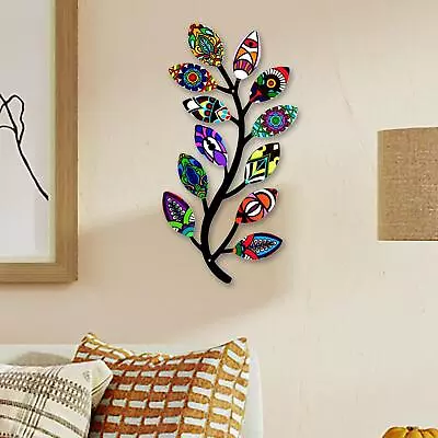 Colorful Metal Tree Branch Wall Art Decor Wall Sculpture Wall Hanging For • $13.06