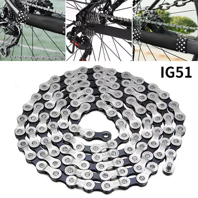 IG51 Bicycle Chain For Shimano Sram KMC YBN 6 7 8 Speed W/ Pin 116 Links • $14.33