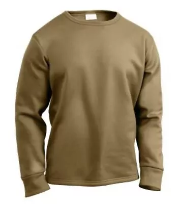 Rothco 6239S ECWCS Poly Crew Neck Top AR670-1 Coyote Brown 2X-Large NIP • $24.99