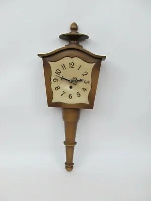 Vintage 1961 Syroco Wall Clock Lamp Post Light • $13.39