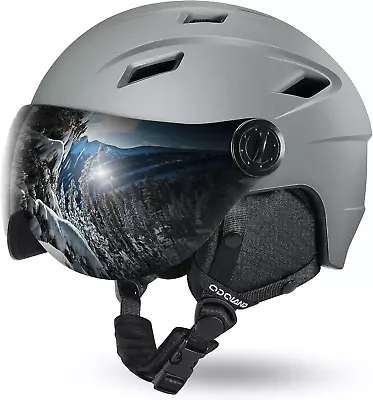 Ski Helmet With Ski Goggles Light Weight Snowboard Helmet And 2-In-1 Visor Deta • $61.88