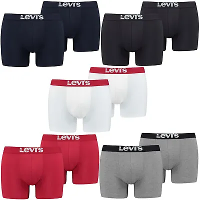 £19.99 • Buy Levis Mens Solid Basic Boxer Shorts/ Trunks (2-Pack)