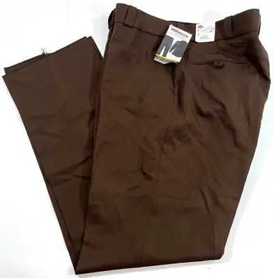 $22 • Buy NWT ELBECO MENS 42x36 TexTrop POLYESTER 4-POCKET PANTS E315R BROWN UNHEMMED