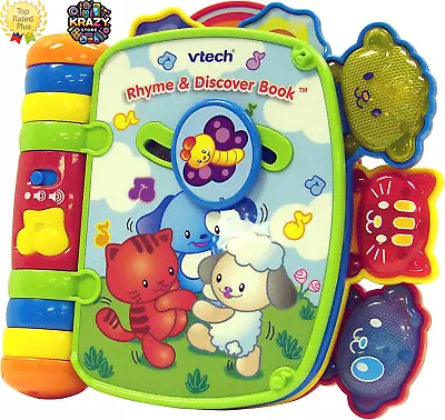 Vibrant V-Tech Rhyme And Discover Book - Easy Open Packaging For Stress-Free Fun • $28.99