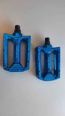 Vintage Old School BLUE KKT AMX BMX PEDALS For 3 Piece Crank • $370.59
