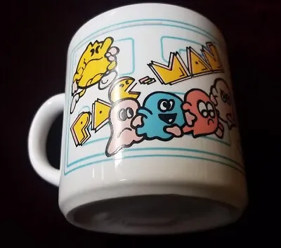 PAC-MAN Video Arcade Coffee Mug Cup 1980s MIDWAY Game Grindley England Vintage • $19.99