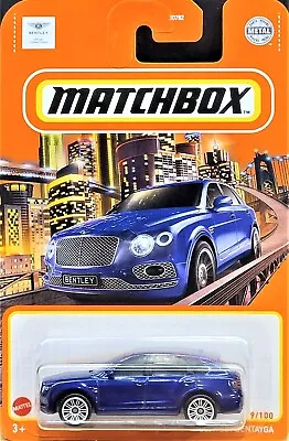 Matchbox 2021 '18 Bentley Bentayga Deep Blue MBX Metro #9/100 New Long Card • $7.95