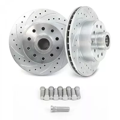 Mustang 2 IFS 11  Pro Touring IFS Slotted Front Disc Brake Rotors Ford GM 5 Lug • $249.95