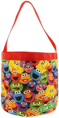 Sesame Street Elmo Boys Girls Collapsible Nylon Gift Basket Bucket Toy Storage T • $25.98