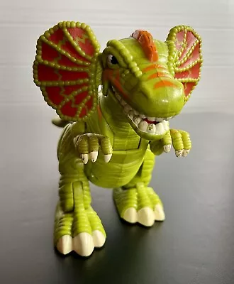 Mattel Imaginext 2006 Roaring & Walking  Dilophosaurus Dinosaur Tested Works • $19.99